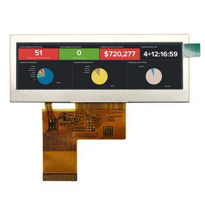 China 3.9 Inch Bar Type TFT LCD , 40 Pin TFT Display RGB Interface 480x128 for sale