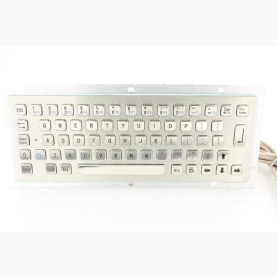 China Waterproof IP65 Medical Grade Keyboards Kiosk Metal Keyboard 300x110mm for sale