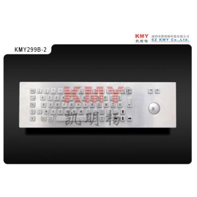 China 10mA EN55022 Industrial Metal Keyboard Rugged Metal Keyboard With Trackball for sale