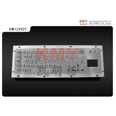 China CE ROHS 1.4KGS Stainless Steel Mechanical Keyboard Info Kiosk All Metal Keyboard for sale
