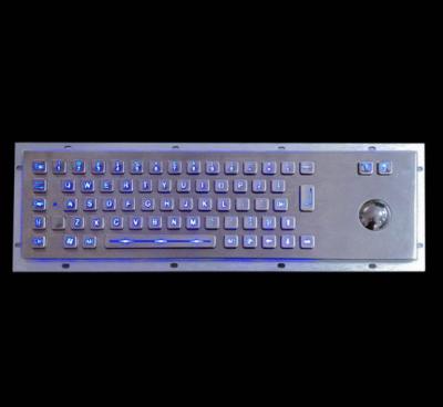 China CE FCC Metal Backlit Numeric Keypad 392x110mm Industrial Metal Keyboard for sale