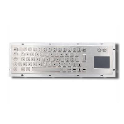 China IP65 Dustproof Kiosk Industrial Keyboard With Touchpad Stainless steel for sale