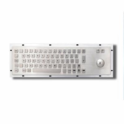 China Medical Grade 65 Keys Stainless Steel Keyboard IP65 With Trackball for sale