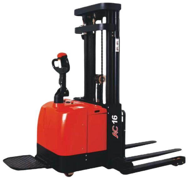 Quality 1400kg-1600kg Electric Stacker Forklift 5.8m Height Powered Pallet Stacker for sale