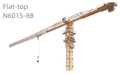 China 8 Ton Tower Crane Flat Top Building Tower Crane Model N6015-8B for sale