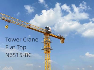 China N6515-8C 8000kg Flat Top Tower Crane Used In Building Construction for sale