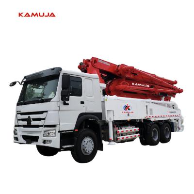 China 38m Boom Truck Mounted Concrete Pump KAMUJA 5 Section RZ Folding for sale