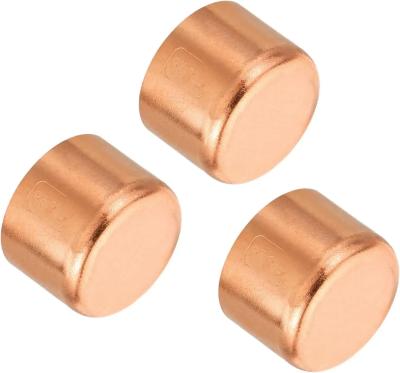 China 150 PSI Pressure Rating Copper Pipe End Cover for Professional Pipe Fitting for sale