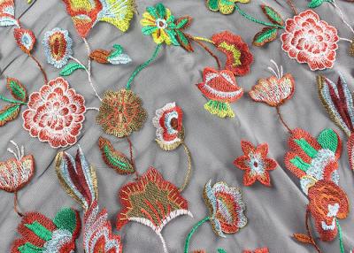 Китай Яркое 3Д покрасило ткань шнурка вышивки цветка для дам Веддинг Дрессмакинг продается