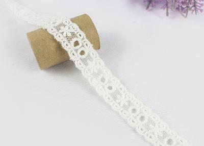 China Water Soluble Chemical Cotton Lace Trim Net Ribbon For Girl Dress Off White for sale