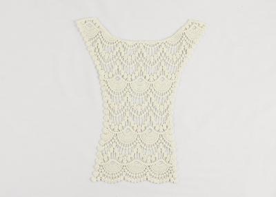 China Applique bordado del cuello del cordón del algodón soluble en agua para los vestidos de la dama de honor en venta