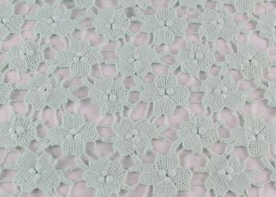 China Cordón de muerte de Venecia del guipur del bordado de la tela 3D del cordón del poliéster químico para el vestido en venta