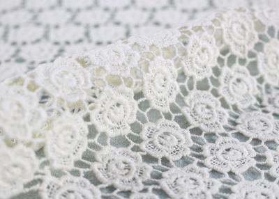 Chine Tissu de mort de robe de mariage de dentelle de Venise de Français de guipure de tissu de dentelle de coton à jour à vendre