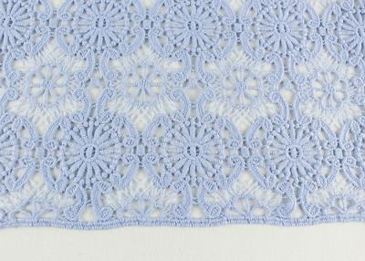 China Guipure Dying Lace Fabric With Floral Water Soluble Lace Design For Dress Factory for sale