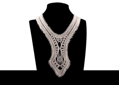 China Retro 100% Nature Cotton Bridal Appliques And Trims With Round Neck For Prom Dress for sale