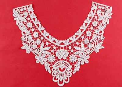 China OEM Floral Guipure Lace Collar Applique With Heavy Embroidery By OEKO TEX 100 for sale