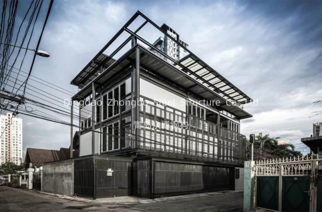 Steel frame assembly and construction process