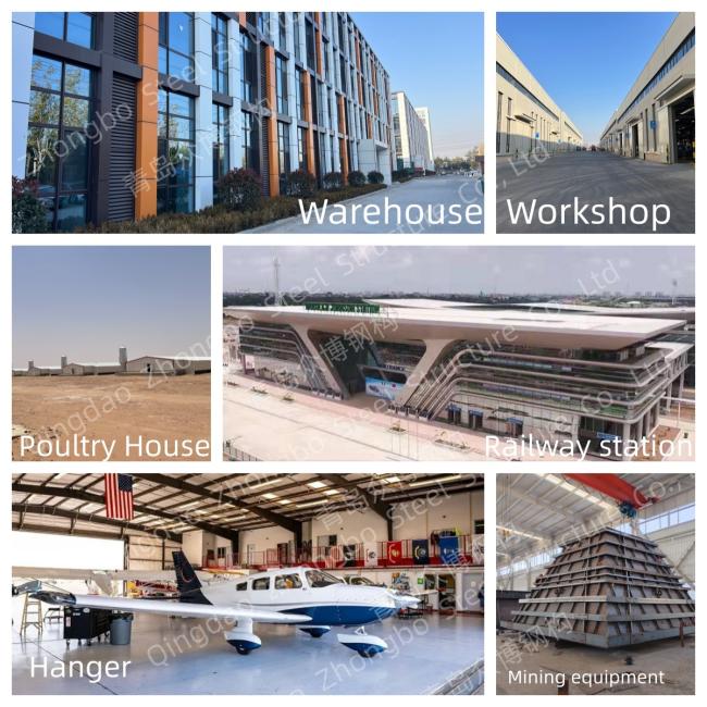 Steel structure warehouse construction project