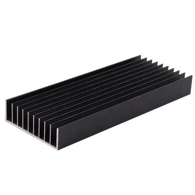China El negro anodizó perfiles de aluminio rectangulares del disipador de calor del CNC en venta