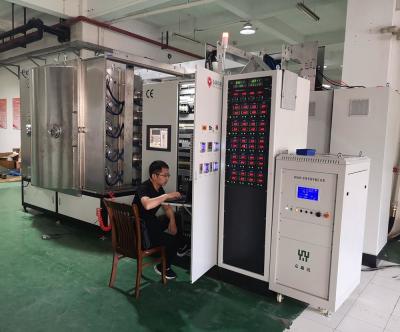 China El ABS parte la máquina de la vacuometalización del oro PVD de la lata, equipo decorativo de la capa del arco catódico en piezas del ABS en venta