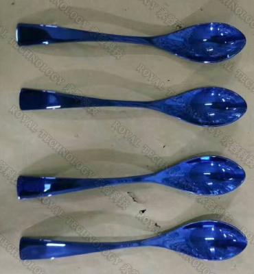 China Blue Color PVD Plating Service on Glass, Metal parts for sale