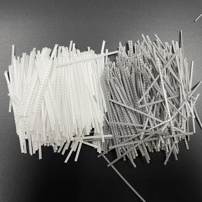 China Synthetic Polypropylene PP Fiber Macrofiber For Anti Cracking Cement Concrete for sale