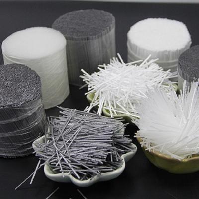China Reforço de fibra concreto sintético 48mm dos PP do aditivo do cimento à venda