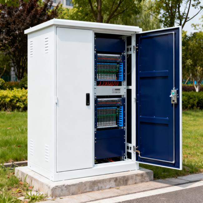 D Series Outdoor Power Distribution Cabinet exterior view showing robust construction and weather-resistant design