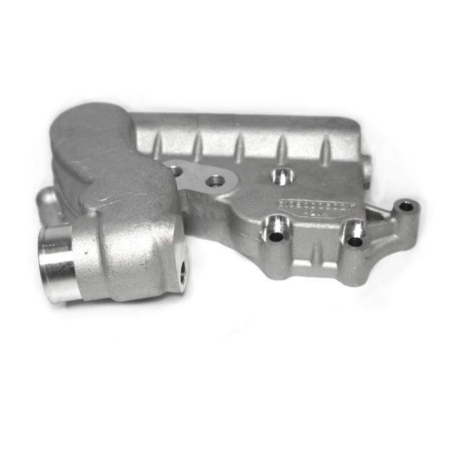 Weichai WP7 Engine Outlet Pipe and Thermostat Housing installation view