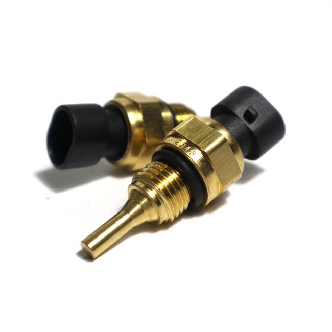 Longert 3611-00504 Metal Temperature Sensor front view showing stainless steel probe and connector