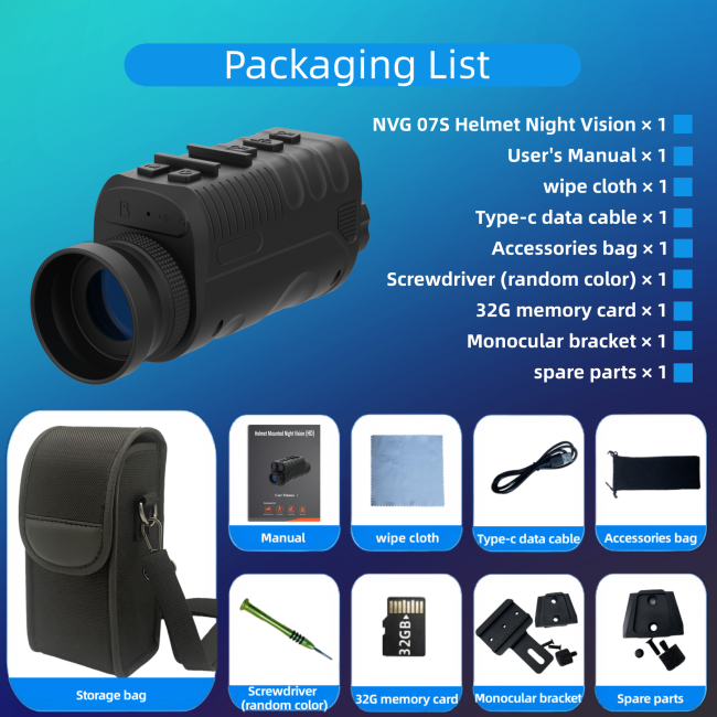 HONDIGI NVG07S Series Professional Head-Mounted Night Vision Goggles