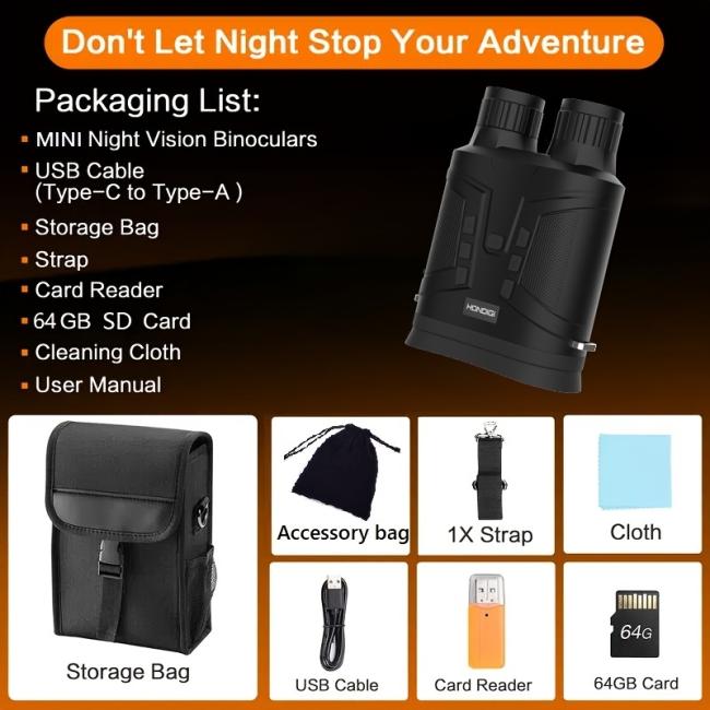 Mini80 16X Digital Zoom Telescope Night Vision Binoculars