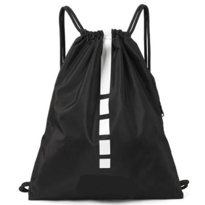 China Shoulder Drawstring Bag , Sports Drawstring Backpack Bag With Zip Pocket for sale