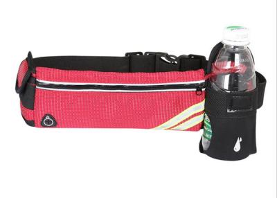 China Reflective Waterproof Running Waist Belt Bag With Water Bottle for sale