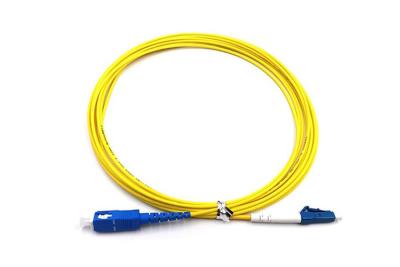 China O LC UPC ao remendo da fibra da manutenção programada SX do SC UPC cabografa o cabo de remendo de fibra ótica de 2.0mm LSZH à venda