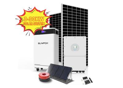 China 5kwh 10kwh 20kwh 30kwh 110V 220V Sistema de energia solar para uso doméstico à venda