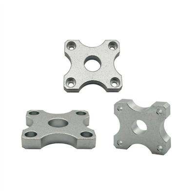 China SGS Titanium 4 Axis CNC Turning Parts Small Metal Plate With Screw Holes for sale