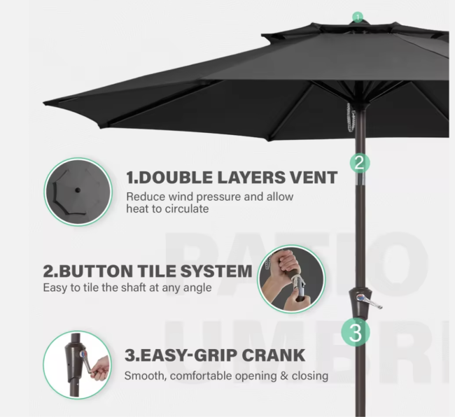 Secure packaging for golf umbrella shipping