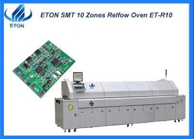 China Reflow oven machine Temperature control method PID+SSR with 10 heating zones for sale