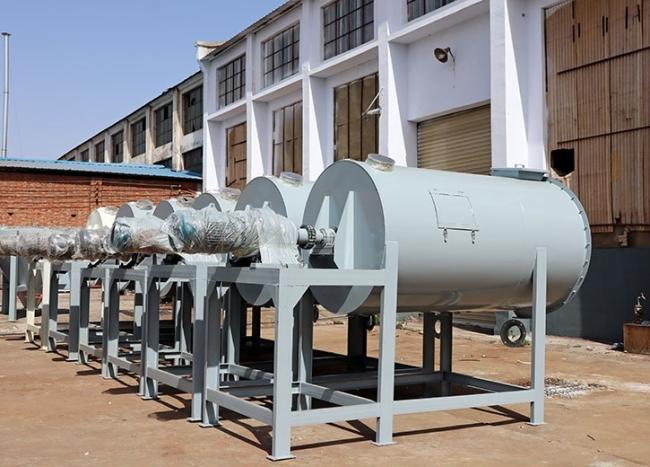 5kW Horizontal Ribbon Mixer front view showing industrial construction