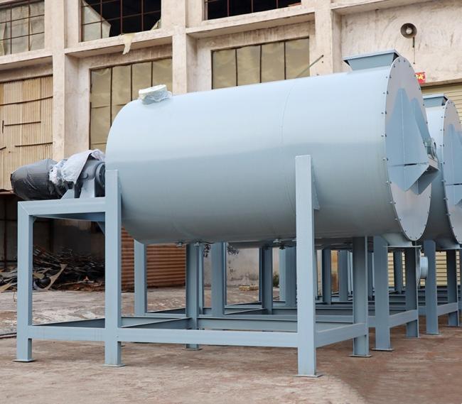 Paddle Dry Mortar Mixer operational view