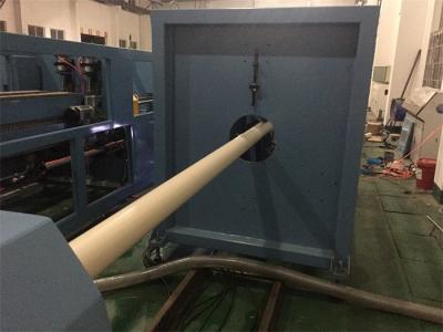 China PLC Control PVC Pipe Production Line 75 - 250mm Pipe Dia With Wide Speed Regulation for sale