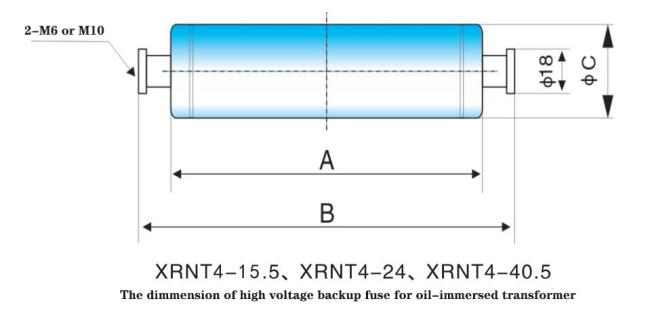 Oil-Immersed High Voltage Limit Current Backup Bay-O-Net Fuse Elsp Fuse Model Cbuc17050c100