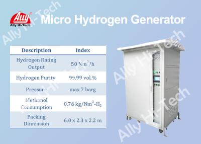 China Generador micro compacto del hidrógeno por el metanol que reforma salida del grado de 50 Nm3/H en venta