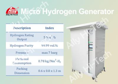 Chine Générateur hydraulique micro portatif, 5 Nm3/unité de purification hydrogène de H à vendre