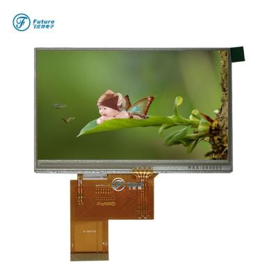 China 4.3 Inch IPS TFT LCD Display 300cd/M2 With Static Dynamic Driving Method for sale