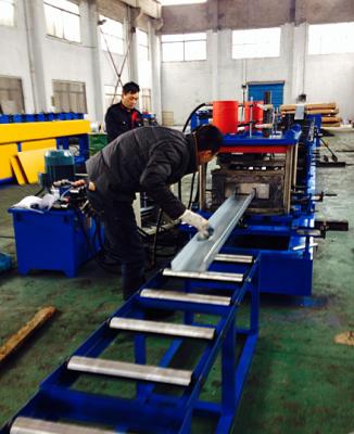 China GCr15 CZ Purlin Roll Forming Machine / Metal Roll Forming Equipment  2mm-3mm Thick for sale