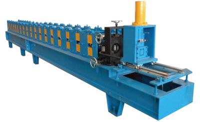 China 12 Stations Single Chain Drive Shutter Door Guard Rail Roll Forming Machine With 10-15m/min for sale
