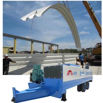 China 0.8-1.5mm Thickness ACM No-Grid 914-610 K Span Arch Roof Machine With 36 Meters Proper Span for sale