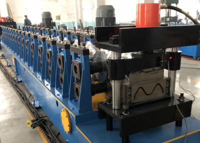 China Galvanized W Beam Expressway Metal Roll Forming Machine 22KW Hydraulic Decoiler for sale